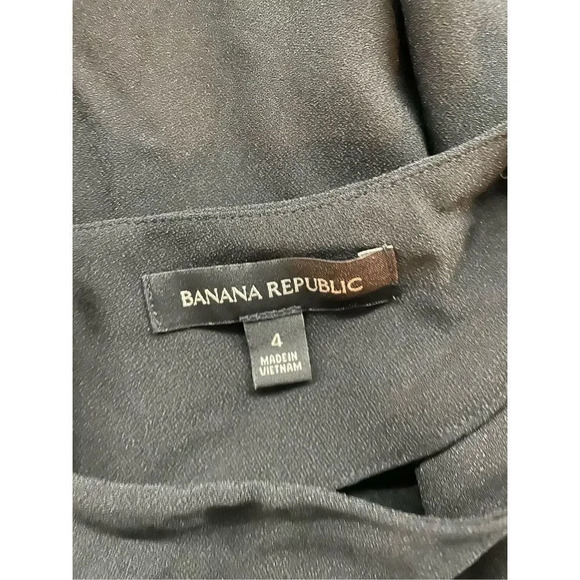 Banana Republic Ruffle-Cuff Button-Back Dress Sz4 - Picture 5 of 14